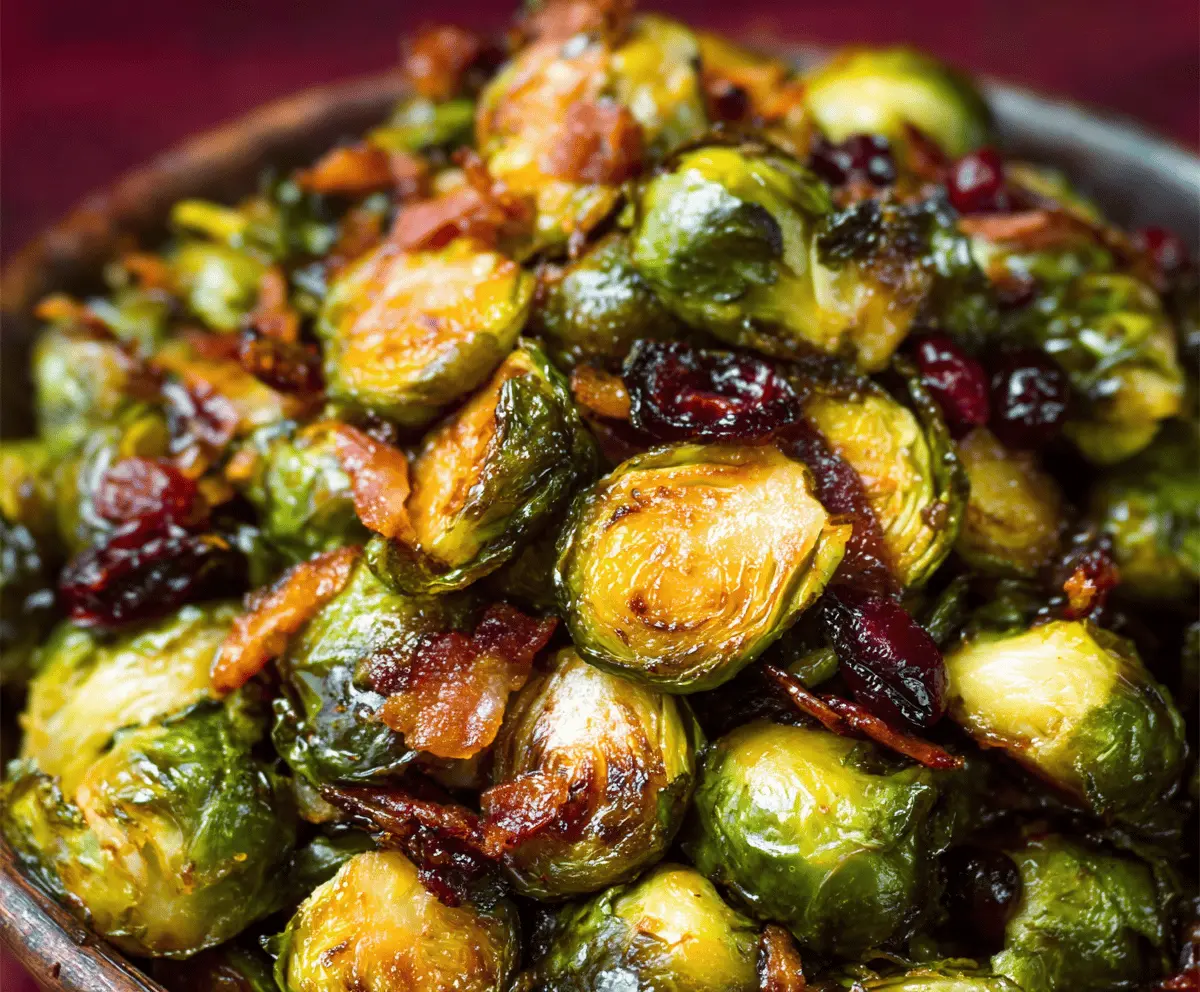 Sweet & Tangy Maple Brussels Sprouts