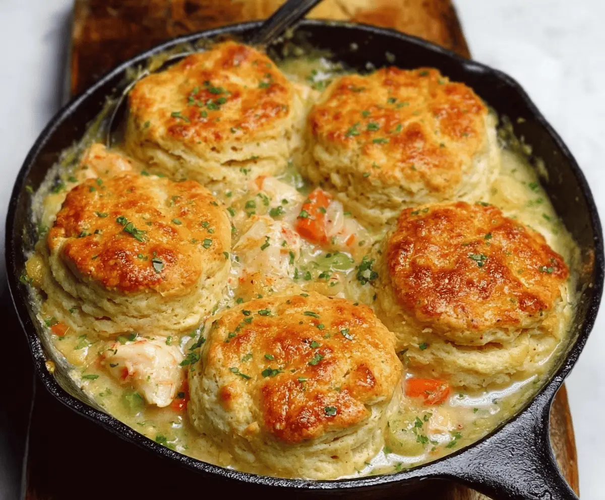 Easy Red Lobster Biscuit Chicken Pot Pie