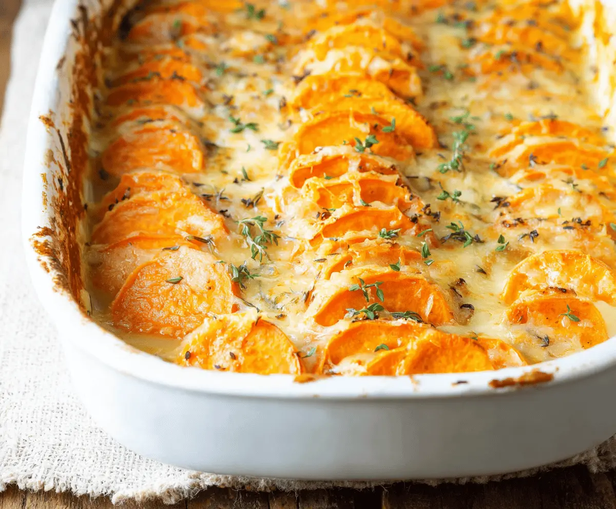Easy Scalloped Sweet Potatoes Recipe