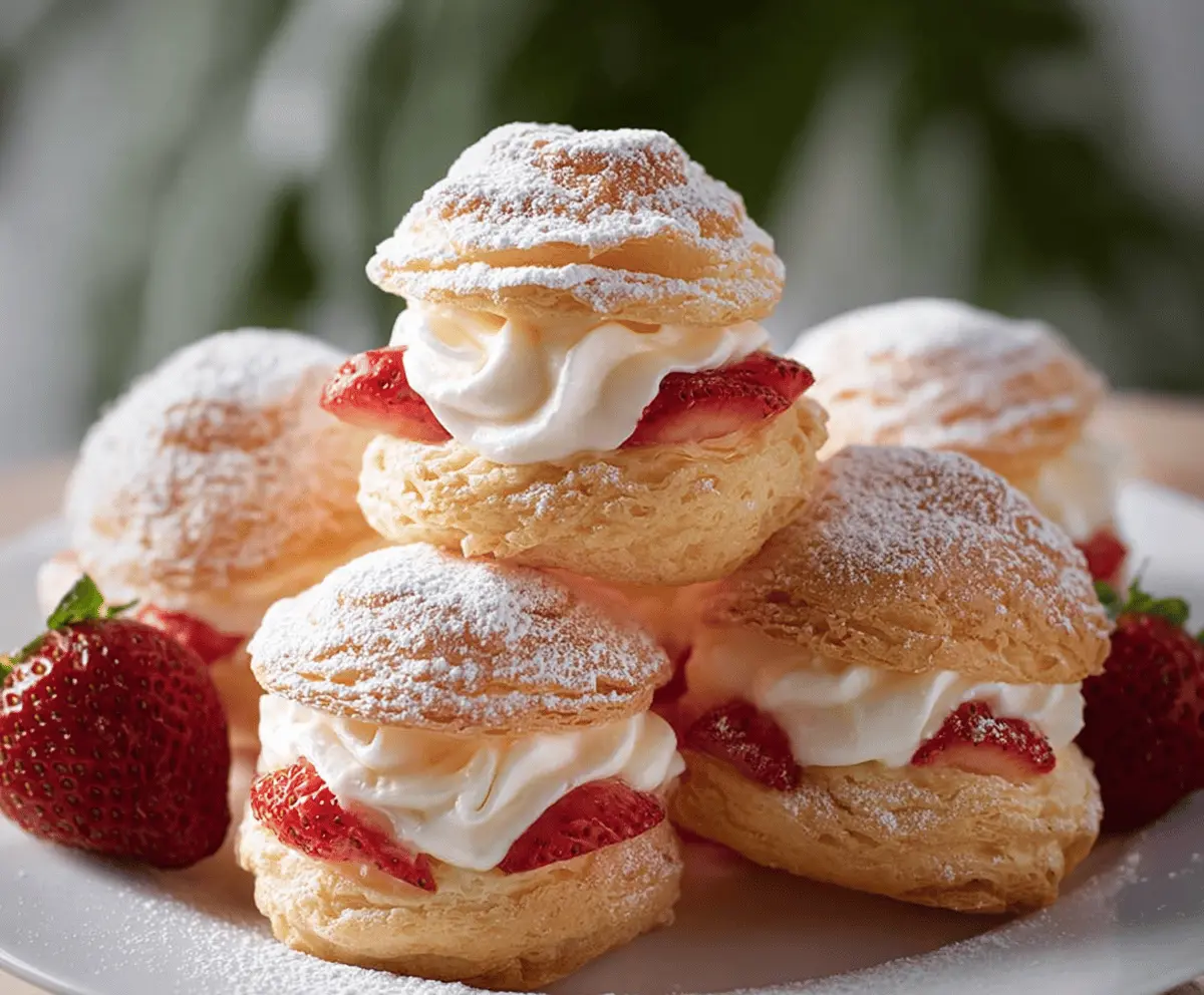 Delicious Strawberry Cream Puffs Recipe