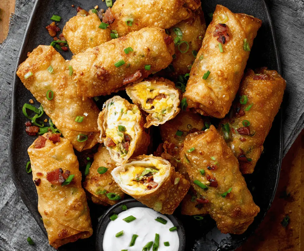 Crispy mini jalapeno egg rolls filled with spicy cheese, perfect as finger food for parties.