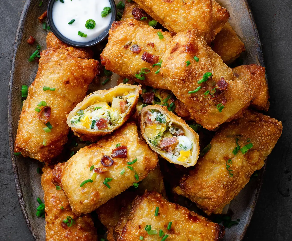 Mini Jalapeno Popper Egg Rolls Recipe
