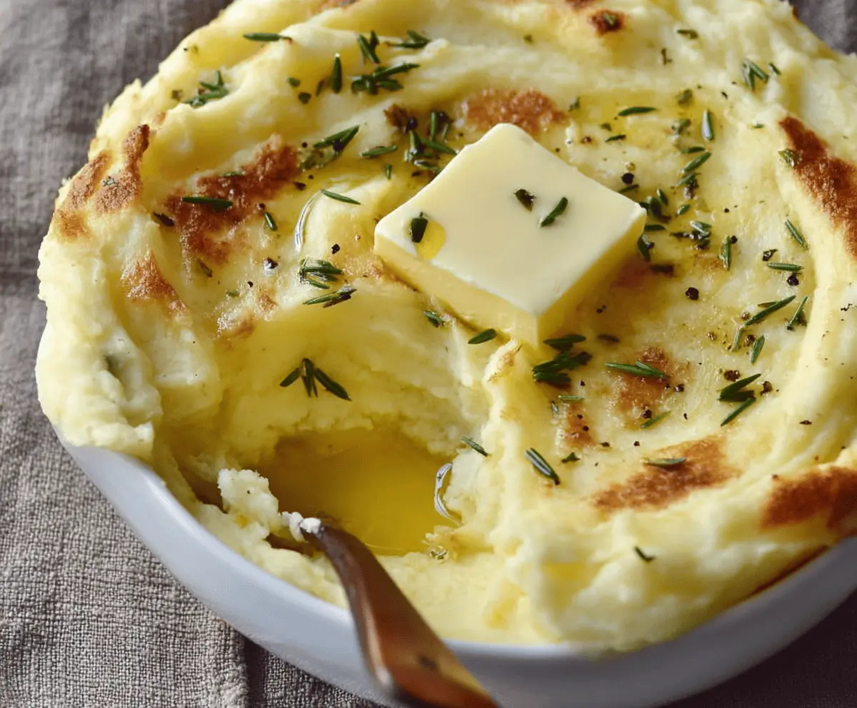 Creamiest Baked Mashed Potatoes Recipe
