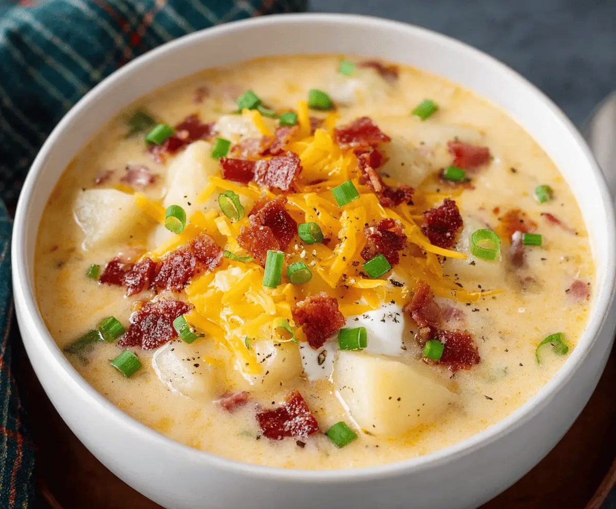 Easy Crockpot Potato Soup Recipe