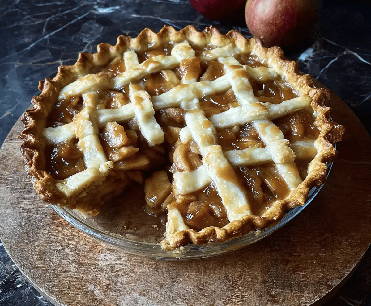 Easy Toffee Apple Pie Recipe