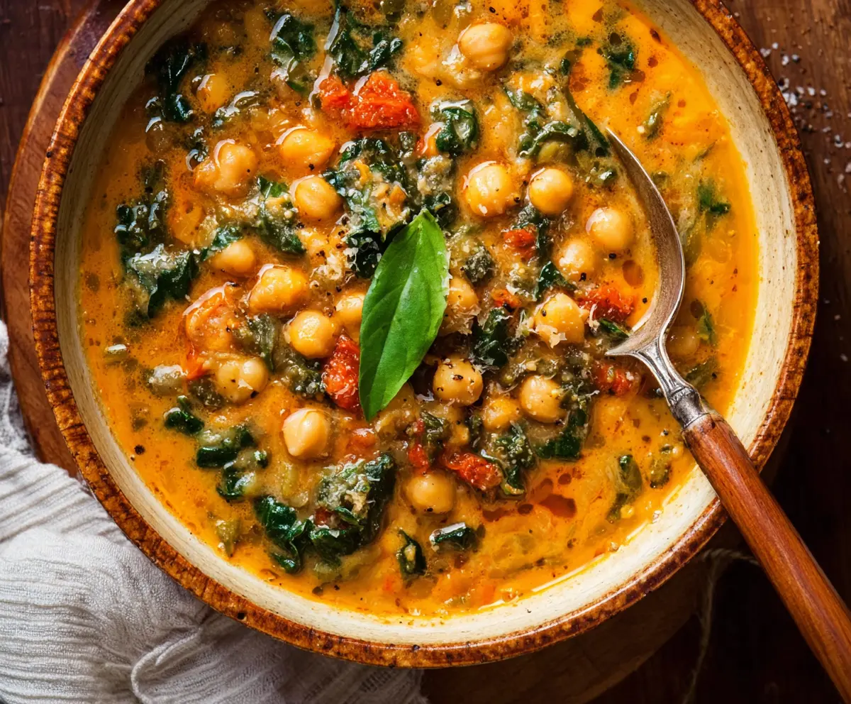 Easy Tuscan Chickpea Soup Recipe