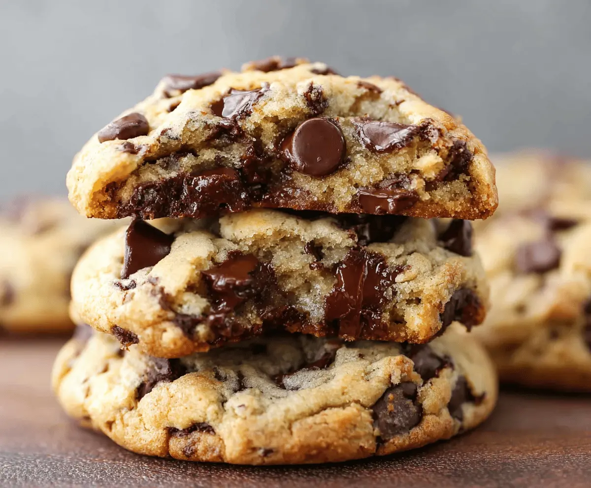 Ultra Thick Chocolate Chip Cookies