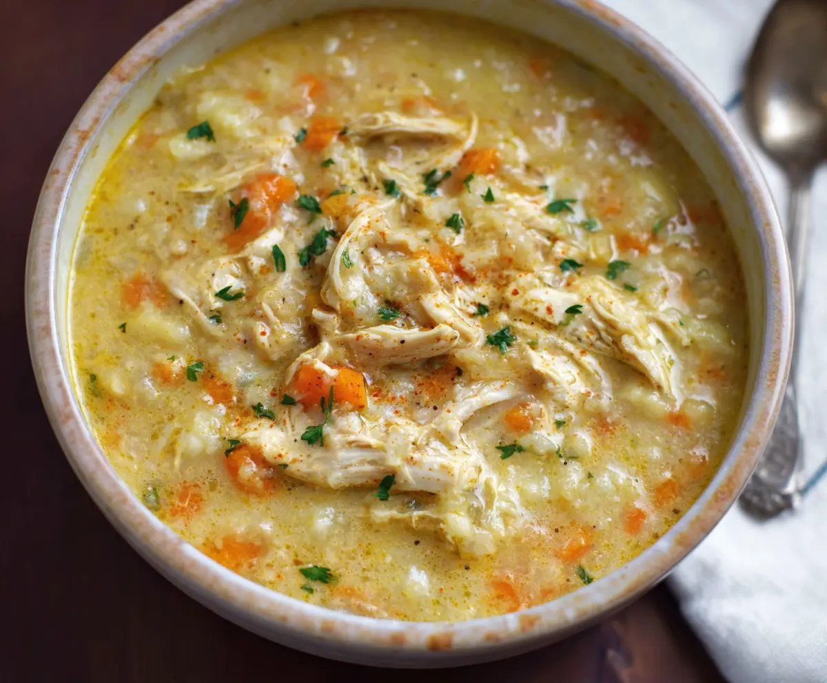 Quick 30-Min Cauliflower Chicken Soup