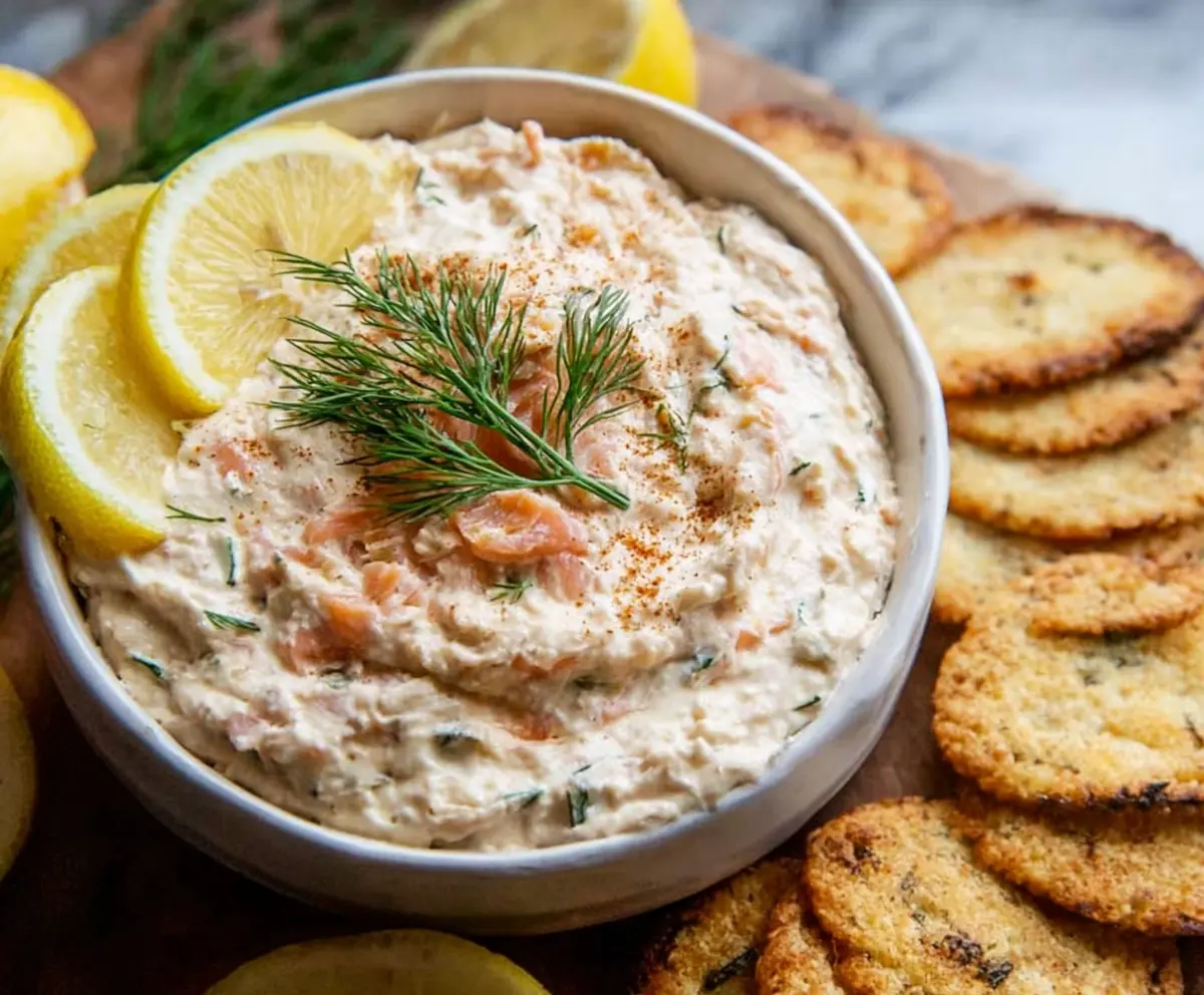 Easy Creamy Smoked Salmon Dip with Lemon