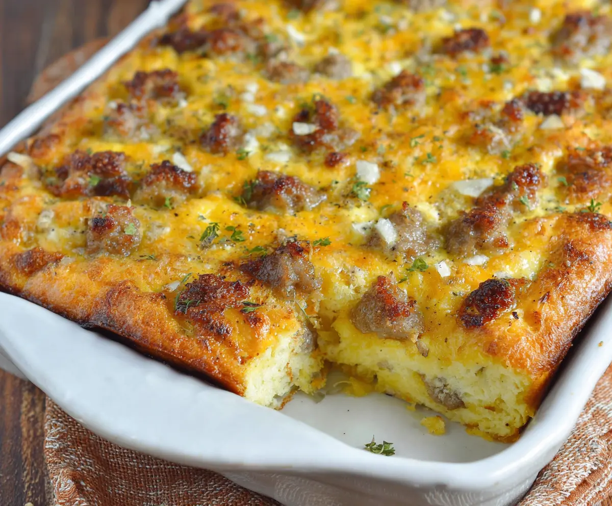 Easy Sausage & Egg Casserole Recipe