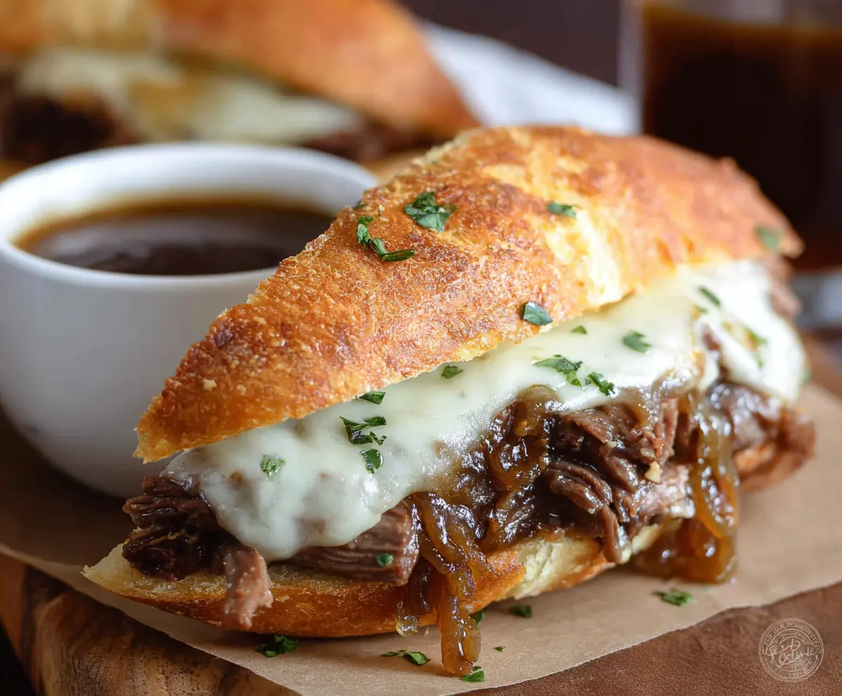 Easy French Dip Sandwich Melt Recipe