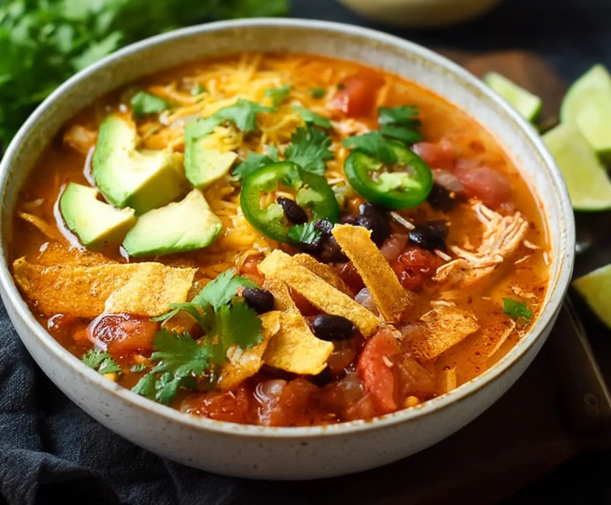 Easy Homemade Tortilla Soup Recipe