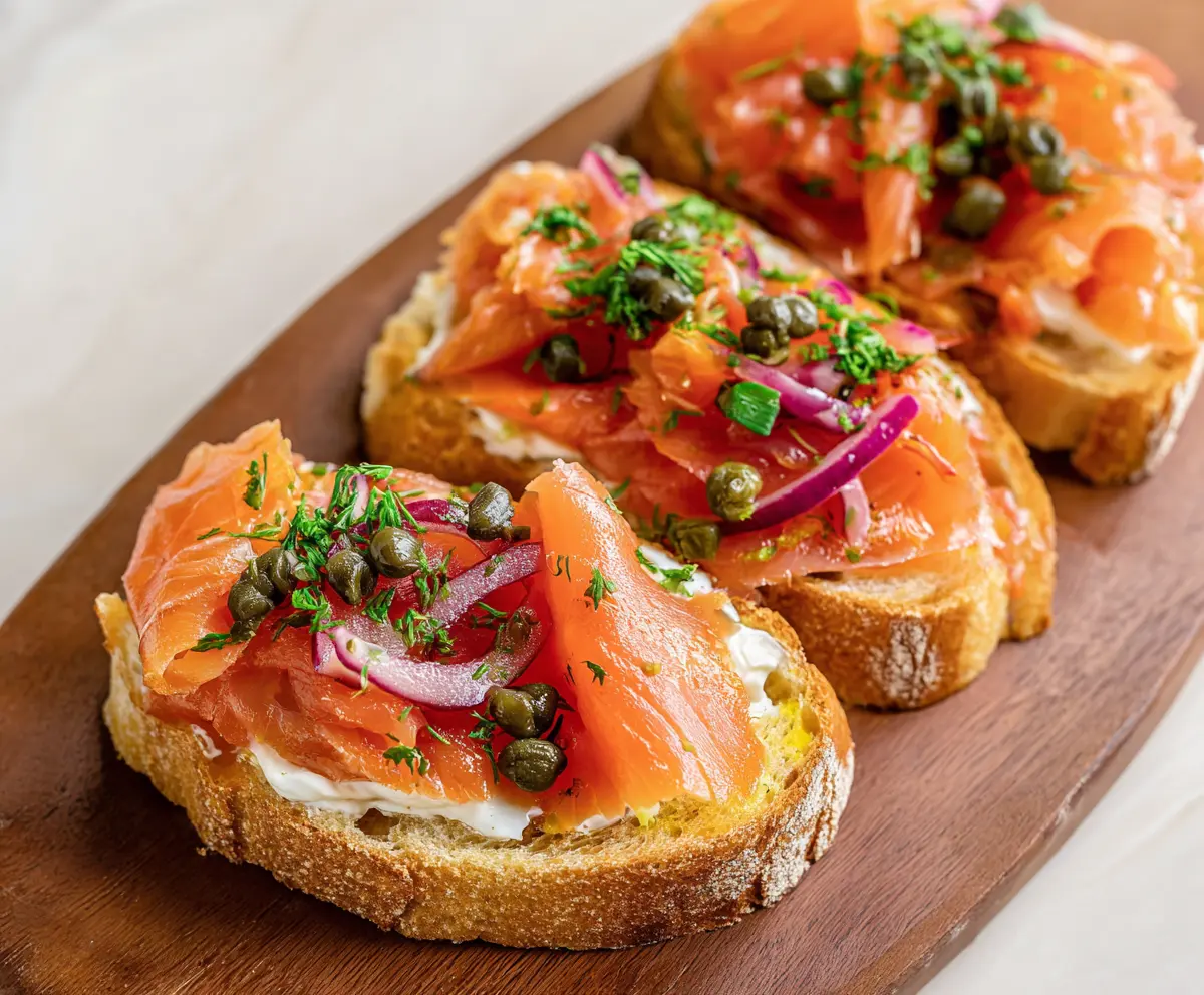 Easy Smoked Salmon Bruschetta Recipe