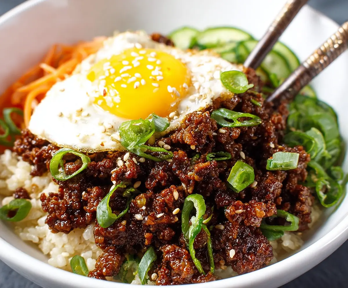 Easy Korean Ground Beef Bowl