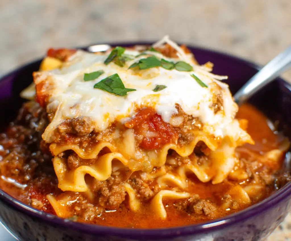 lasagna soup crockpot