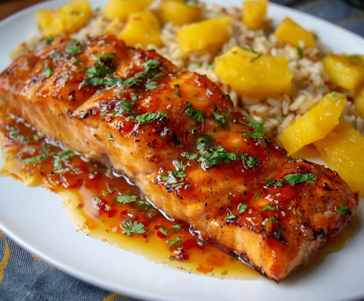 Easy Pineapple Glazed Salmon Recipe