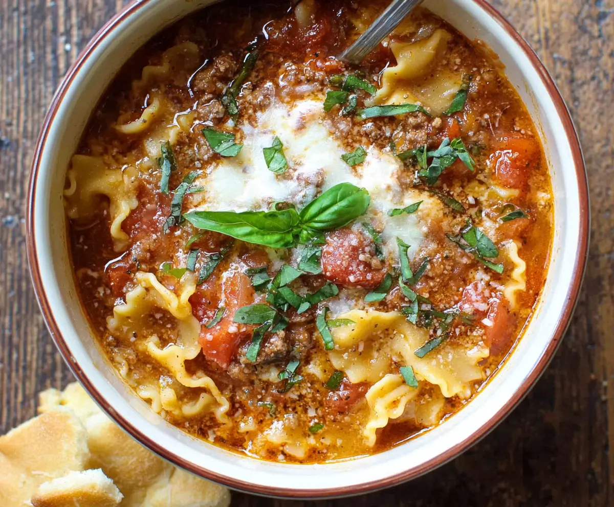 Quick & Easy Lasagna Soup