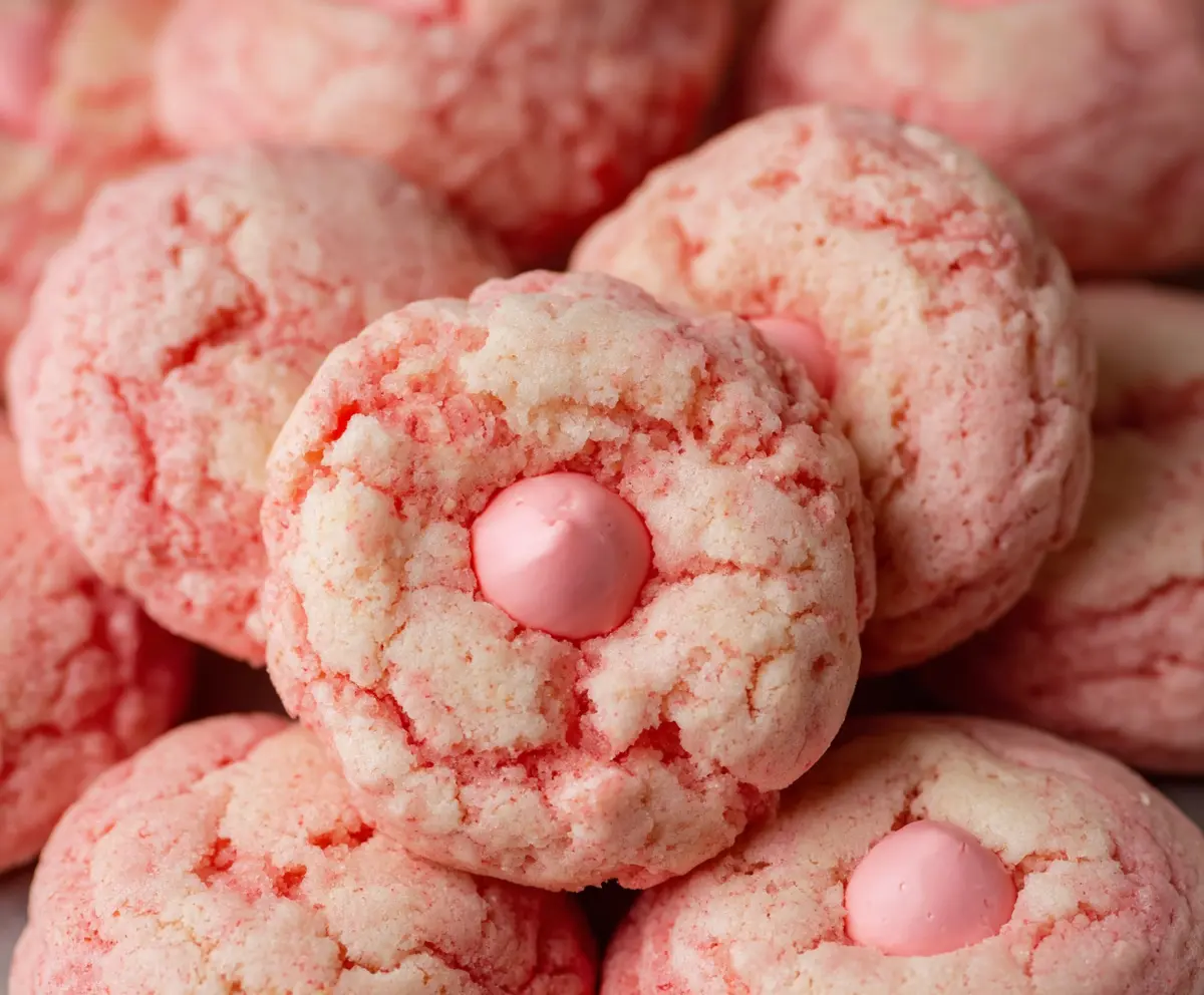 Strawberry Kiss Valentine Cookies