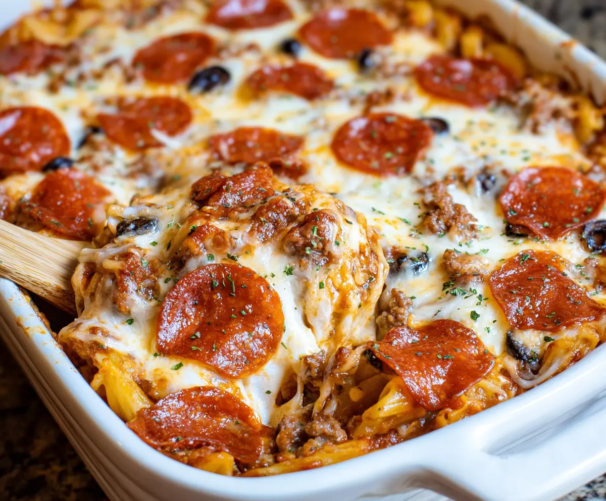 Easy Weeknight Pizza Casserole