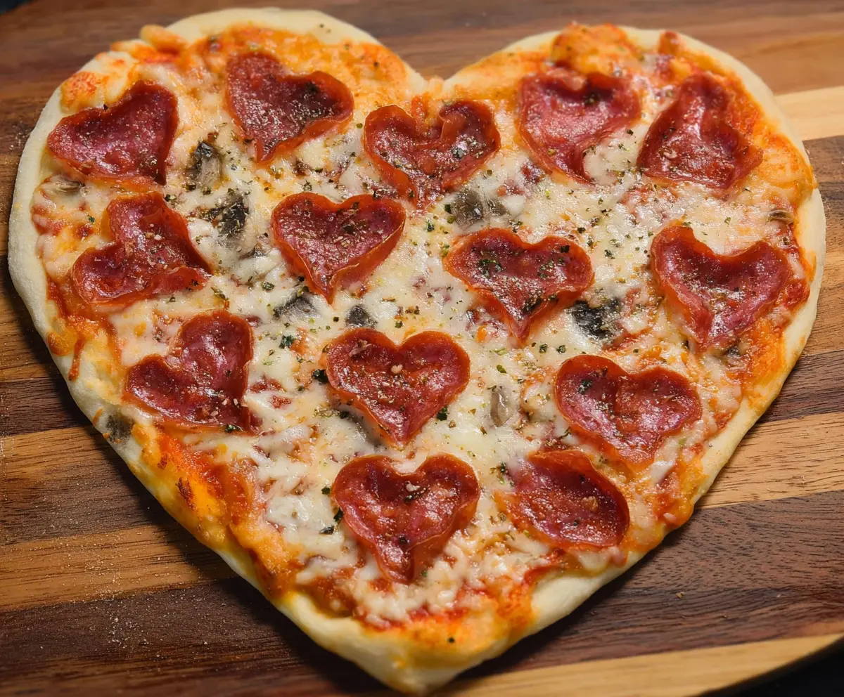 Easy Heart Shaped Pizza Recipe