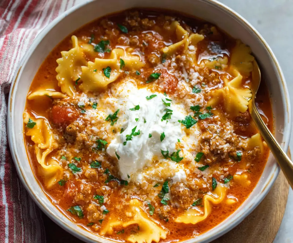 lasagna soup recipe