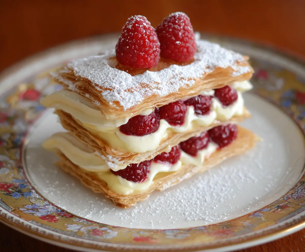 Easy Raspberry Cream Napoleons for Valentine's