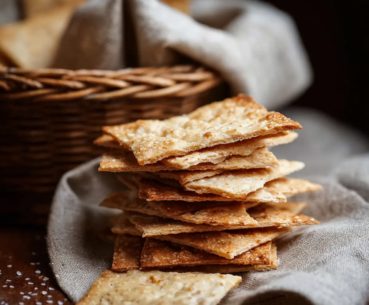 Easy 3-Ingredient Sourdough Crackers