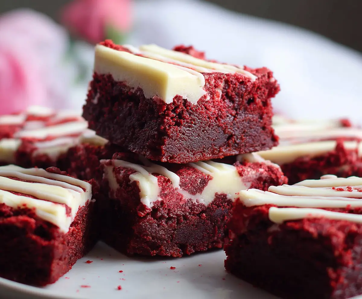 Best Fudgy Red Velvet Brownies Recipe